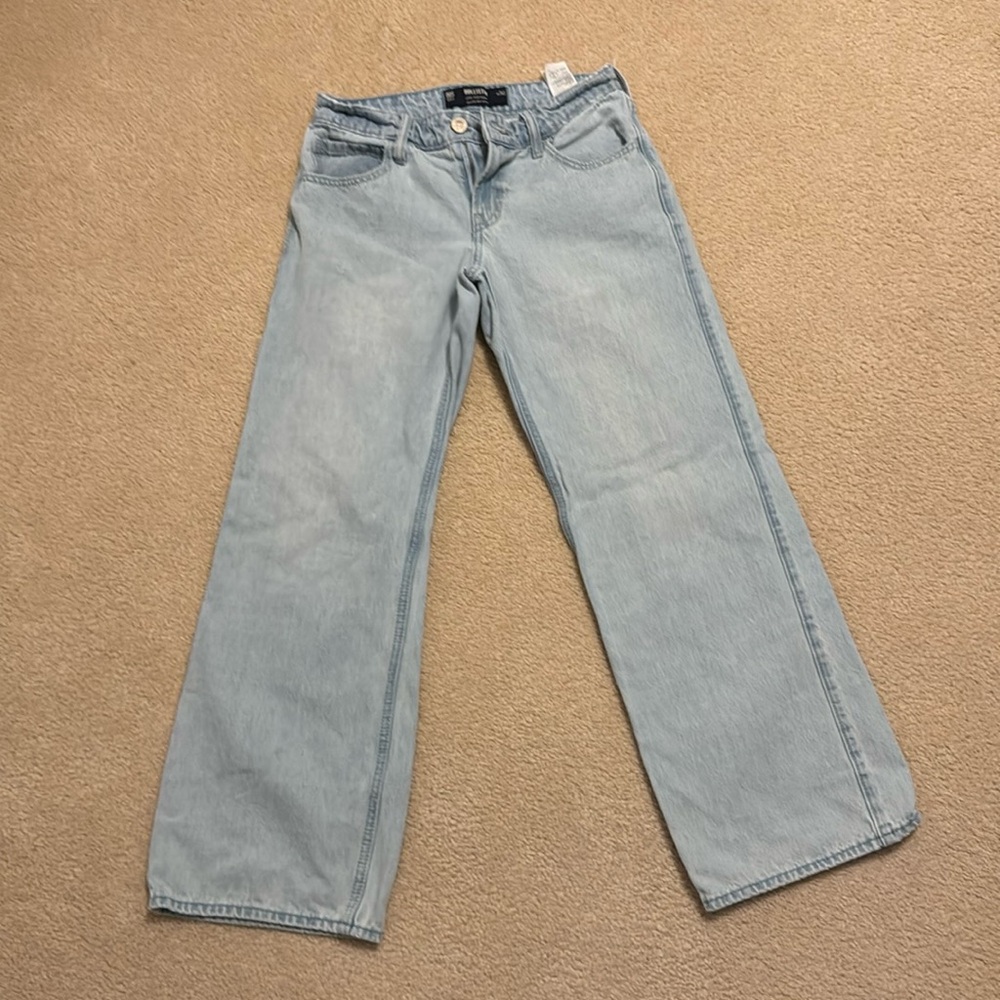 Holster low rise baggy light wash jeans!